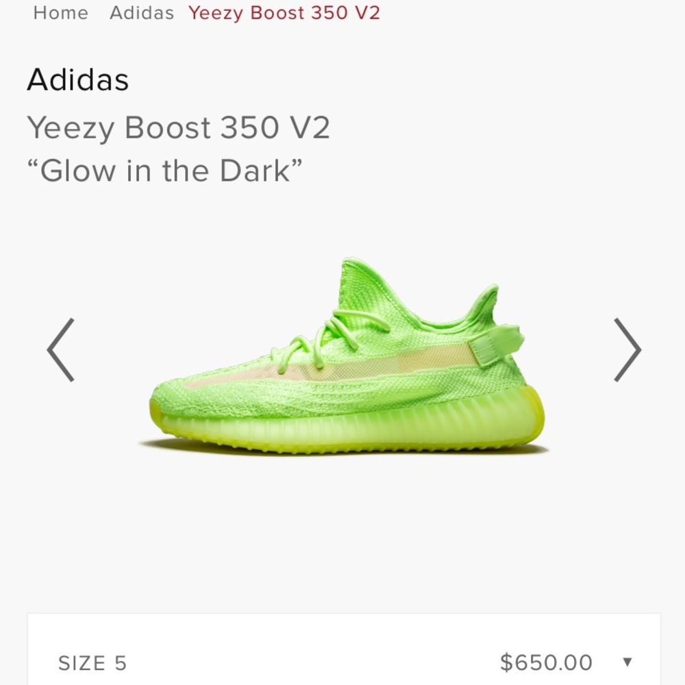 Yeezy boost 350 glows for sale 🚨